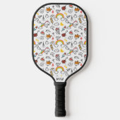 Kawaii Pattern Custom Monogram Pickleball Paddle (Voorkant)