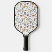 Kawaii Pattern Custom Monogram Pickleball Paddle (Achterkant)