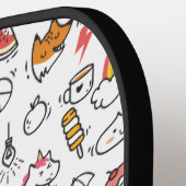 Kawaii Pattern Custom Monogram Pickleball Paddle (Links Detail)