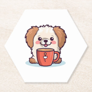 Kawaii Paws Café Kartonnen Onderzetters