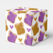 Kawaii PBJ-patroon Bedankdoosjes (Achterkant)