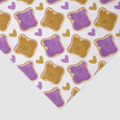 Kawaii PBJ Pattern Tissuepapier (Detail)