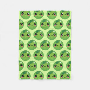 Kawaii Pea Fleece Deken