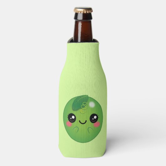 Kawaii Pea Flesjeskoeler (Fles Voorkant)