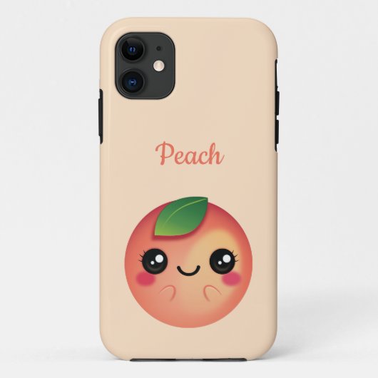 Kawaii Peach Case-Mate iPhone Case (Achterkant)