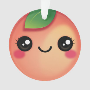 Kawaii Peach Ornament