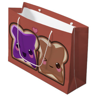 Kawaii Peanut Butter en Jelly Friends Large Cadeautasje