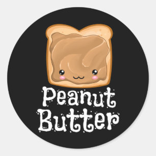 Kawaii Peanut Butter Jelly PBandJ Halloween Matchi Ronde Sticker