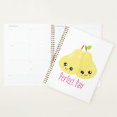 Kawaii Pear Couple Perfect Pair Funny Pun Planner (Display)