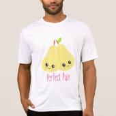 Kawaii Pear Couple Perfect Pair Funny Pun T-shirt (Voorkant)