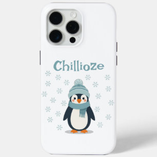Kawaii Penguin Telefoonhoes – Schattige Winter Hoe iPhone 15 Pro Max Hoesje