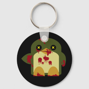 Kawaii Penguin Zombie Gruhij Horror Sleutelhanger