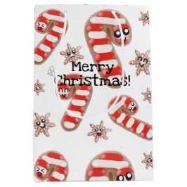 Kawaii peperkoek - Prettig Kerstfeest Medium Cadeauzakje