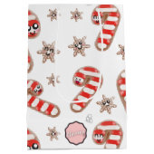 Kawaii peperkoek - Prettig Kerstfeest Medium Cadeauzakje (Achterkant)