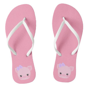 Kawaii Pig Buta-chan Pink Teenslippers van vrouwen