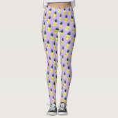 Kawaii Pineapple Pattern" Leggings (Voorkant)