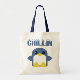 kawaii pinguïn chillin sweety tweety tote bag