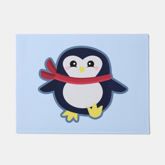 Kawaii pinguin deurmat (Voorkant)
