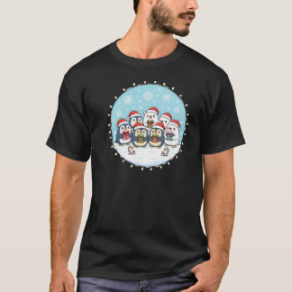 Kawaii Pinguïn IJsbeer Kerst T-shirt