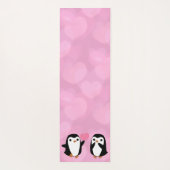 Kawaii pinguïns in liefde yoga mat (Achterkant)
