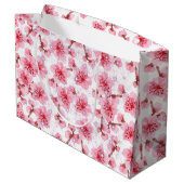 kawaii pink cherry blossoms groot cadeauzakje (Achterkant Gekanteld)