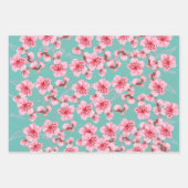 kawaii pink cherry blossoms inpakpapier vel (Voorkant 2)