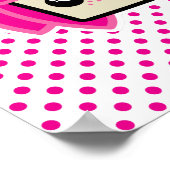 Kawaii Pink Haire Witch Poster Print (Hoek)