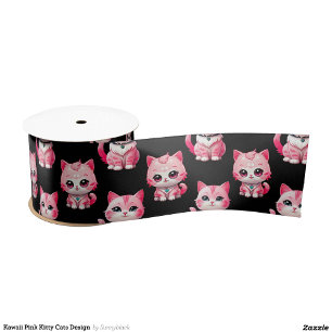 Kawaii Pink Kitty Cats Design Lint