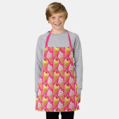 Kawaii pink pattern with strawberry ice cream  schort (Gedragen)
