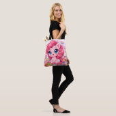 Kawaii Pink Pony Chibi Art Tote Draagtas (Op model)