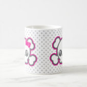 Kawaii Pink Ribbon Skull Mok (Center)
