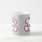 Kawaii Pink Ribbon Skull Mug (Centre)