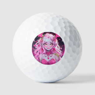 Kawaii Pinkcore Fantasy Demon Anime Girl Golfballen