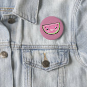 Kawaii Pins: Watermeloen Ronde Button 5,7 Cm (In situ)