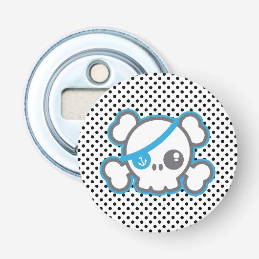 Kawaii Pirate Skull Bottle Opener (Voorkant)