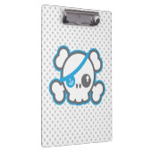 Kawaii Pirate Skull Clip Board Klembord (Rechts)