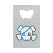 Kawaii Pirate Skull Creditcard Bottle Open Kredietkaart Flessenopener (Voorkant)