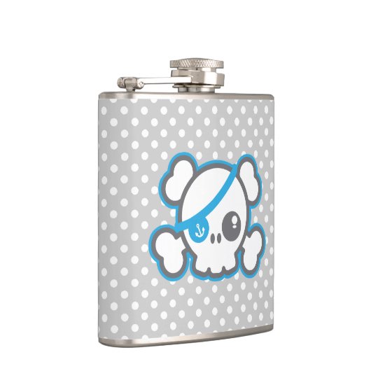 Kawaii Pirate Skull Flask Heupfles (Rechts)