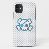 Kawaii Pirate Skull iPhone Case (Achterkant)