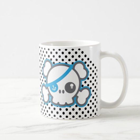 Kawaii Pirate Skull Mug (Droite)
