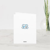 Kawaii Pirate Skull Note Card Kaart (Achterkant)