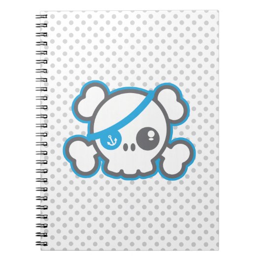 Kawaii Pirate Skull Notitieboek (Voorkant)