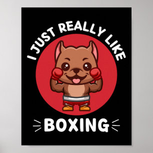 Kawaii Pitbull is een bokser die erg van Kawaii ho Poster