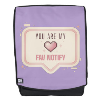 Kawaii Pixel Hart "Je bent mijn favoriete melding" Rugtassen