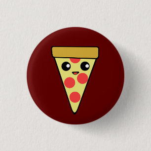 Kawaii Pizza Ronde Button 3,2 Cm