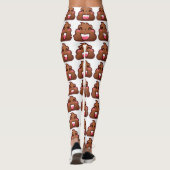 kawaii poep emojis leggings (Achterkant)