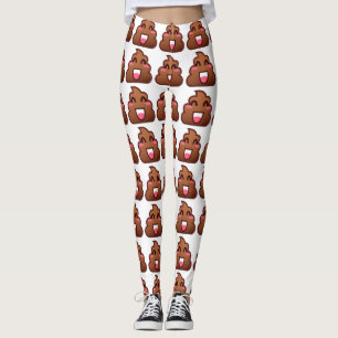 kawaii poep emojis leggings