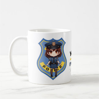 Kawaii Politieagent Meisje - Koffie Mok