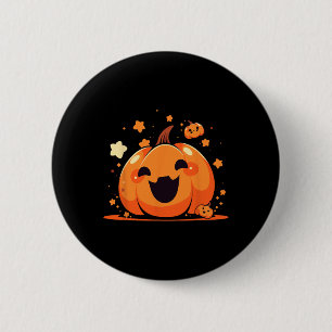 Kawaii Pompoen Anime Cottagecore Mannen Kinder Vro Ronde Button 5,7 Cm