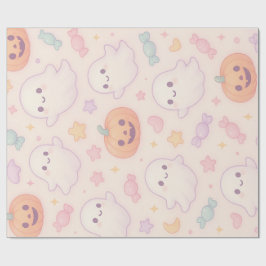 Kawaii Pompoen Halloween Ontwerp  Cadeaupapier